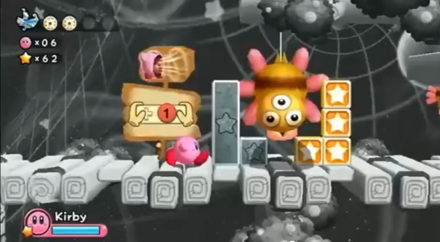 Kirby's Return to Dreamland in Stark Black and White! (Screenshot)