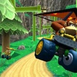 Mario Kart 7 Characters Gameplay Flying DK Screenshot