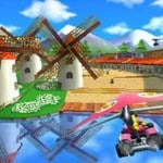 Mario Kart 7 Characters Gameplay Flying Princess Toadstool Screenshot
