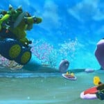Mario Kart 7 Characters Gameplay Underwater Fire Dragon Screenshot
