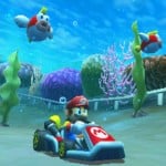 Mario Kart 7 Cheep Cheep Fish Screenshot (Underwater Propeller)