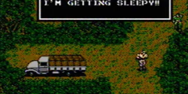 Metal Gear Solid NES Screenshot - I Feel Sleepy