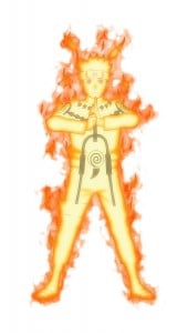 Naruto Nine-Tails Chakra Mode Artwork