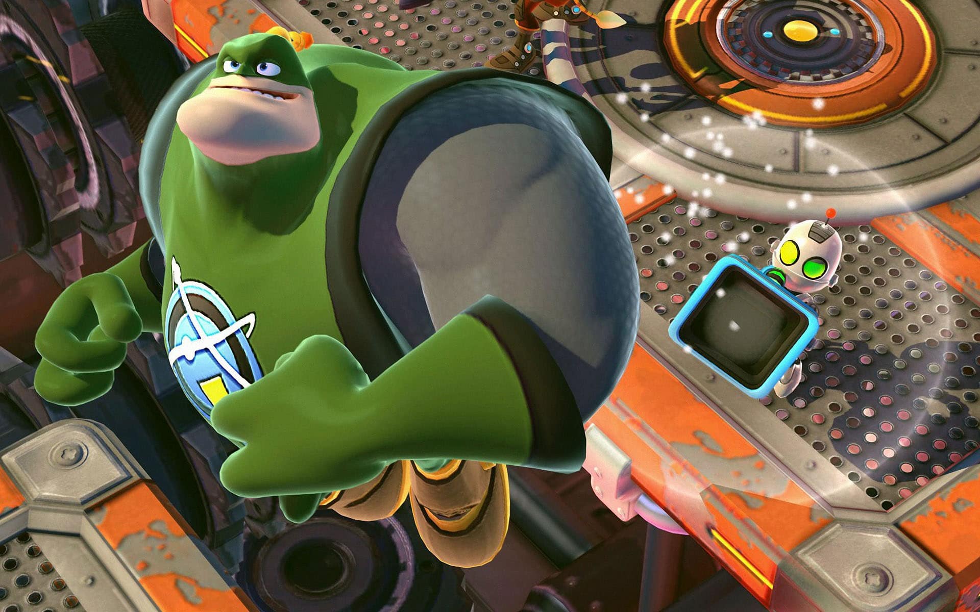 Ratchet & Clank: All 4 One Captain Qwark Incoming Wallpaper