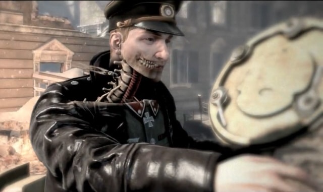 Sniper Elite V2 Screenshot of the Kill Cam In Action