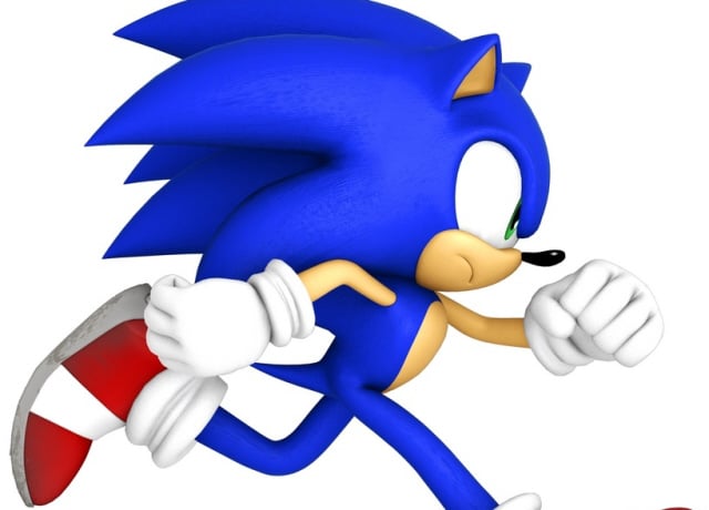 Sonic 4 Artwork of the Hedgehog himself in running motion