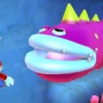 Super Mario 3D Land Giant Eel Screenshot