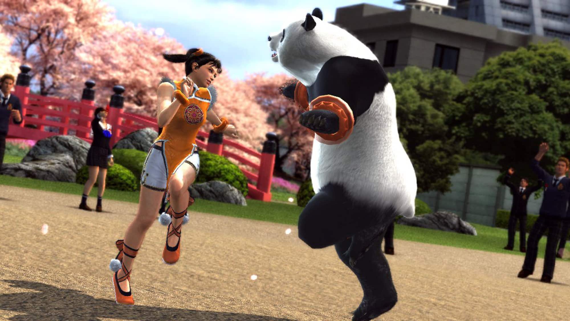 Панда линг. Лин Сяоюй и Панда. Теккен Панда. Tekken Сяою и Панда. Теккен 2 Панда.
