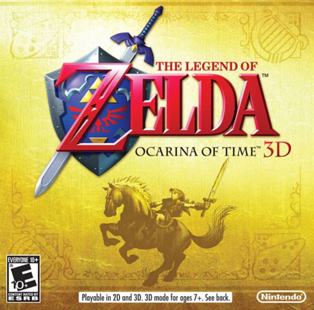 The Legend of Zelda: Ocarina of Time Box Art (3DS) Cover (U.S.)