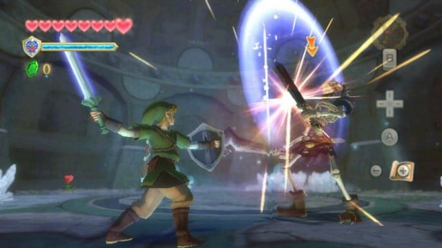 The Legend of Zelda: Skyward Sword Stalfos Fight Screenshot