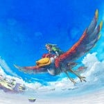 The Legend of Zelda Wallpaper (Skyward Sword) - Bird and Link Soar In the Sky and Clouds