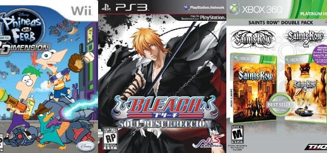 Video Game Releases of Week 31, 2011