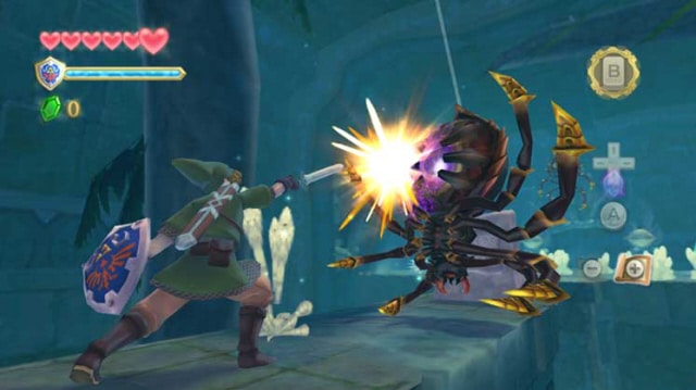The Legend of Zelda: Skyward Sword Screenshot - Skulltula-Attack!