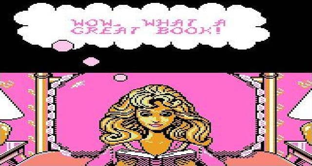 Barbie NES game screenshot