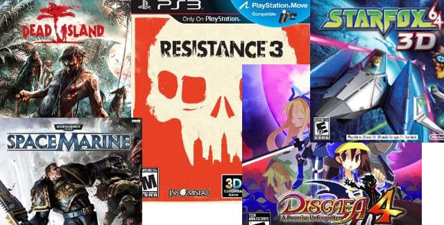 Video Game Releases in Week 36, 2011