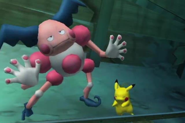 Pokepark Wii Screenshot. Damn Mr. Mime Always Creeped Me Out