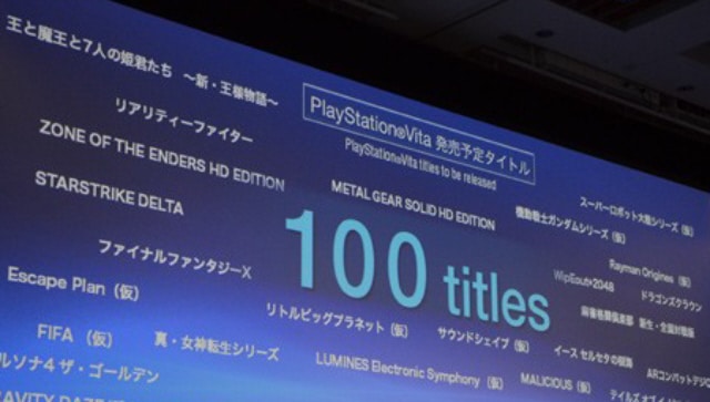 PlayStation Vita 100 Launch Window Games To Be Released