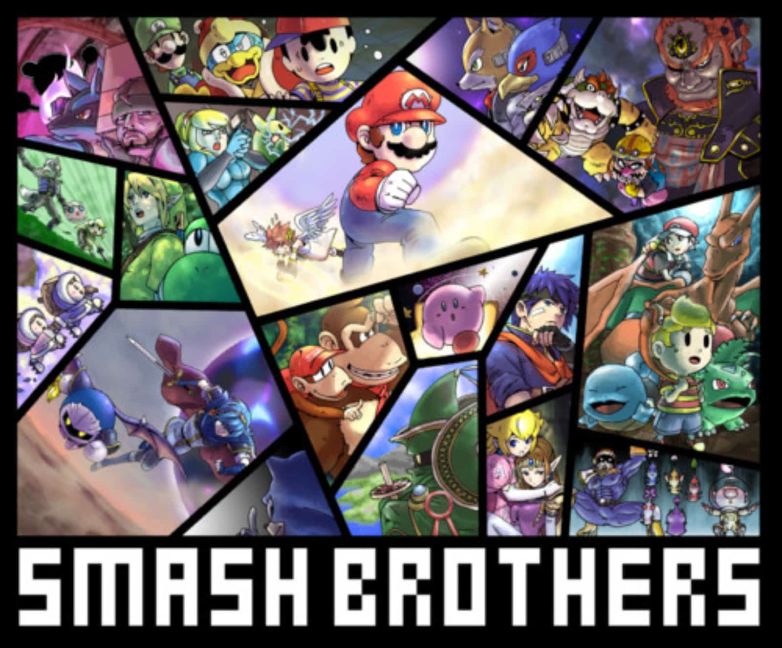 Smash Bros. Artwork. Hopefully Super Smash Bros. 4 Will Look Like This!