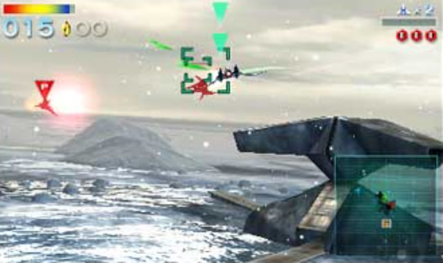 Star Fox 64 3D Ice Planet Screenshot