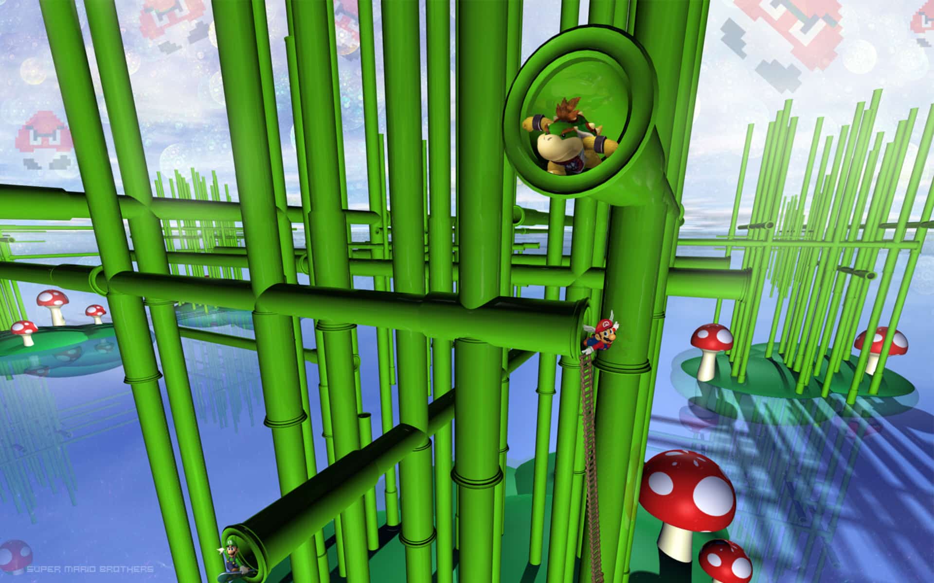 Hình nền Super Mario 3D Land với Bowser Jr. và Mario Bros sẽ mang đến cho bạn sự thú vị và niềm vui nếu bạn là một fan của nhân vật Mario. Với những hình ảnh đầy sắc màu và chi tiết, bạn sẽ không muốn bỏ lỡ cơ hội để tải và sử dụng hình nền này. 