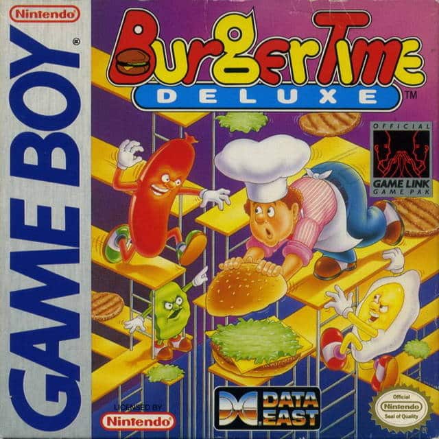 Burger Time Deluxe Game Boy boxart