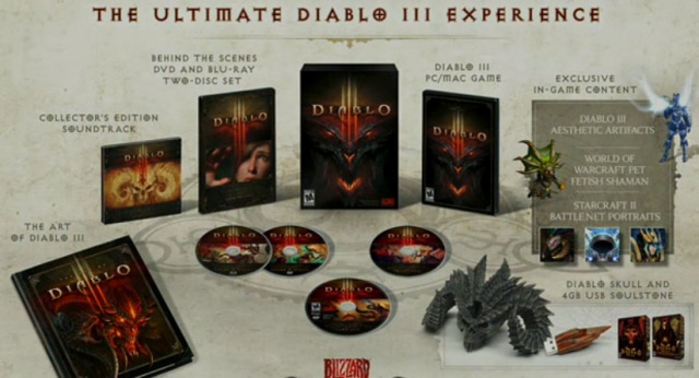 Contents of the Diablo 3 Collector's Edition CE Set