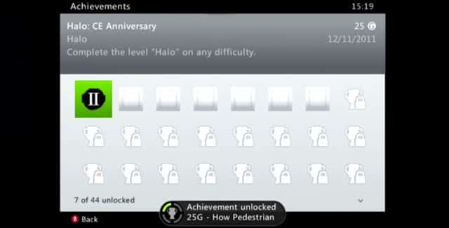 Halo Anniversary Achievements screenshot