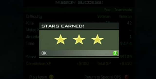 Modern Warfare 3 Spec Ops Stars screenshot