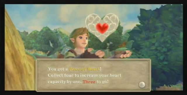 The Legend of Zelda: Skyward Sword Heart Piece Location 1 screenshot