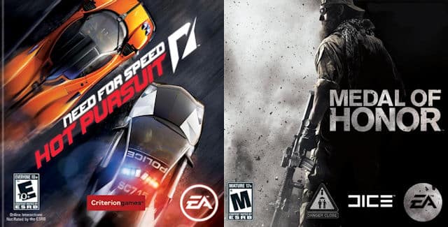 NFS and MOH sequels for 2012