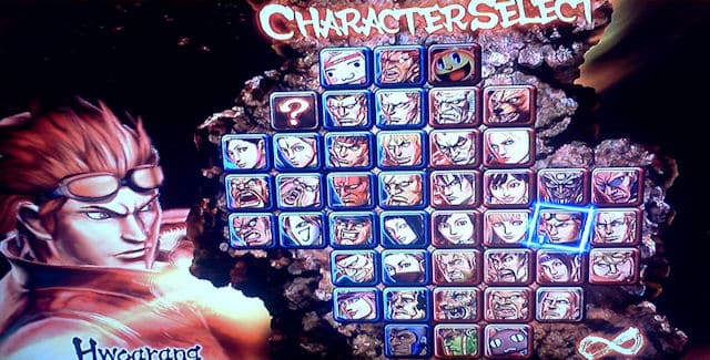 Street Fighter X Tekken Characters Select Screen