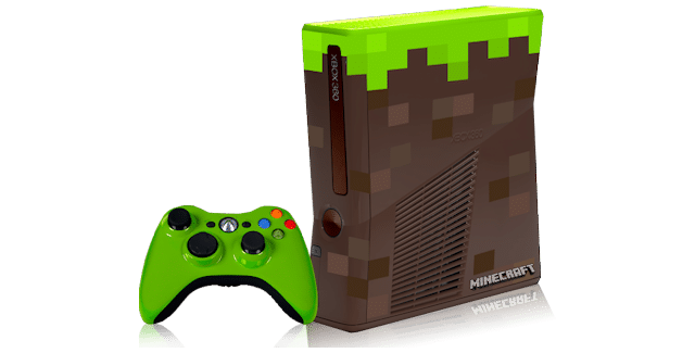 Minecraft themed custom Xbox 360 console