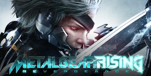Metal Gear Rising: Revengeance Raiden with sword logo