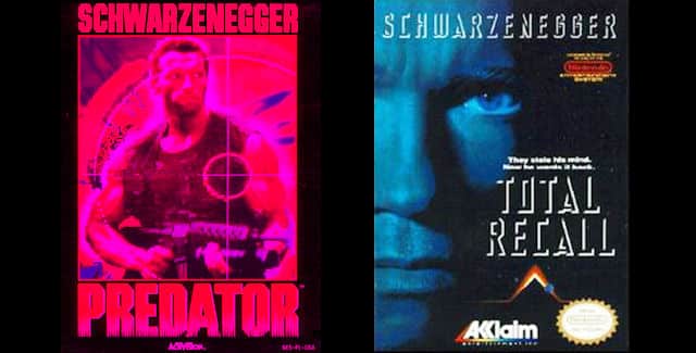 Arnold Schwarzenegger Video Game Covers