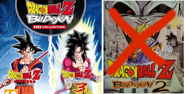 Dragon Ball Z Budokai 2 missing in HD Collection