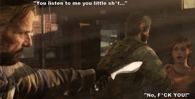Ellie meets Bill in The Last of Us