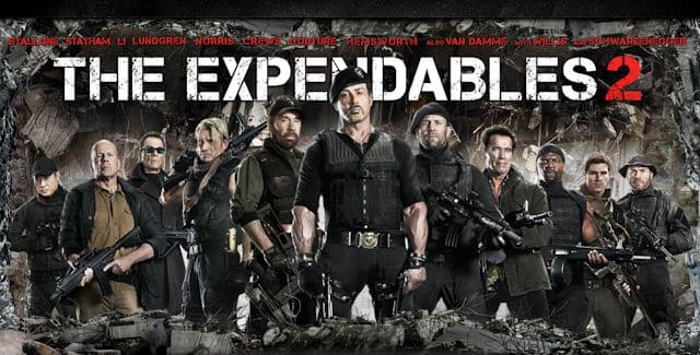 The Expendables 2: Videogame team cover
