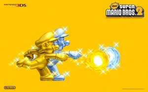 New Super Mario Bros 2 Gold Mario & Silver Luigi Wallpaper