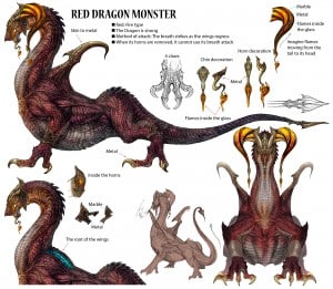 Lightning Returns: Final Fantasy XIII Red Dragon Monster Artwork