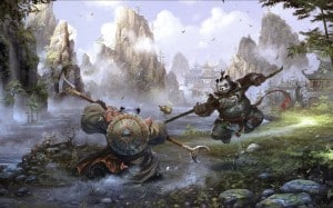 World of Warcraft: Mists of Pandaria Battle Wallpaper