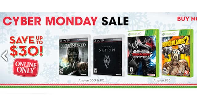 Cyber Monday Video Game Deals 2012