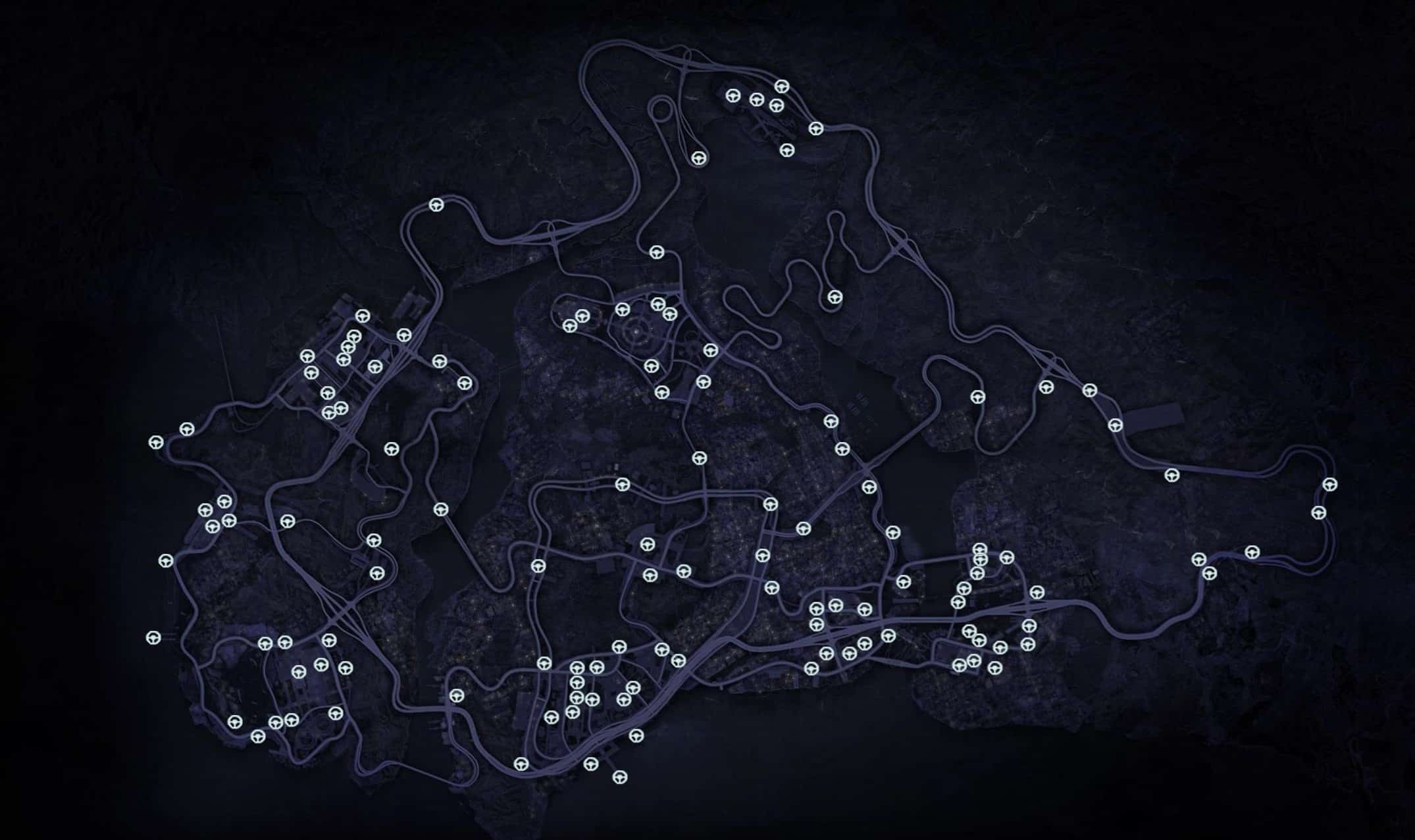 Need for Speed: Most Wanted 2012 Jack Spots Map HD.