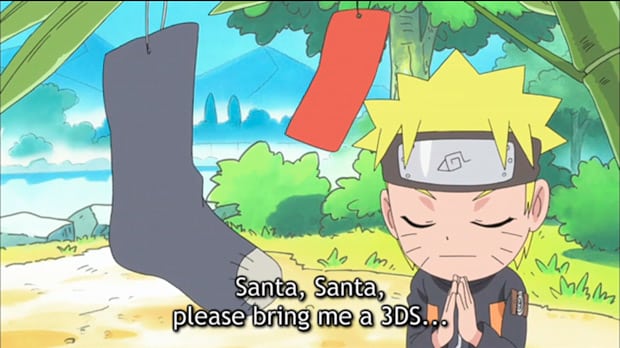 Naruto Wants Nintendo 3DS for Christmas