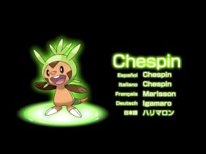 Pokemon X and Y Chespin