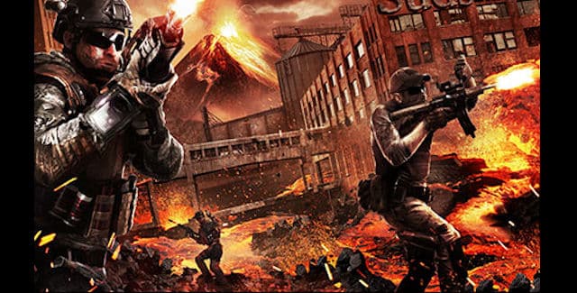 Black Ops 2: Uprising volcano artwork
