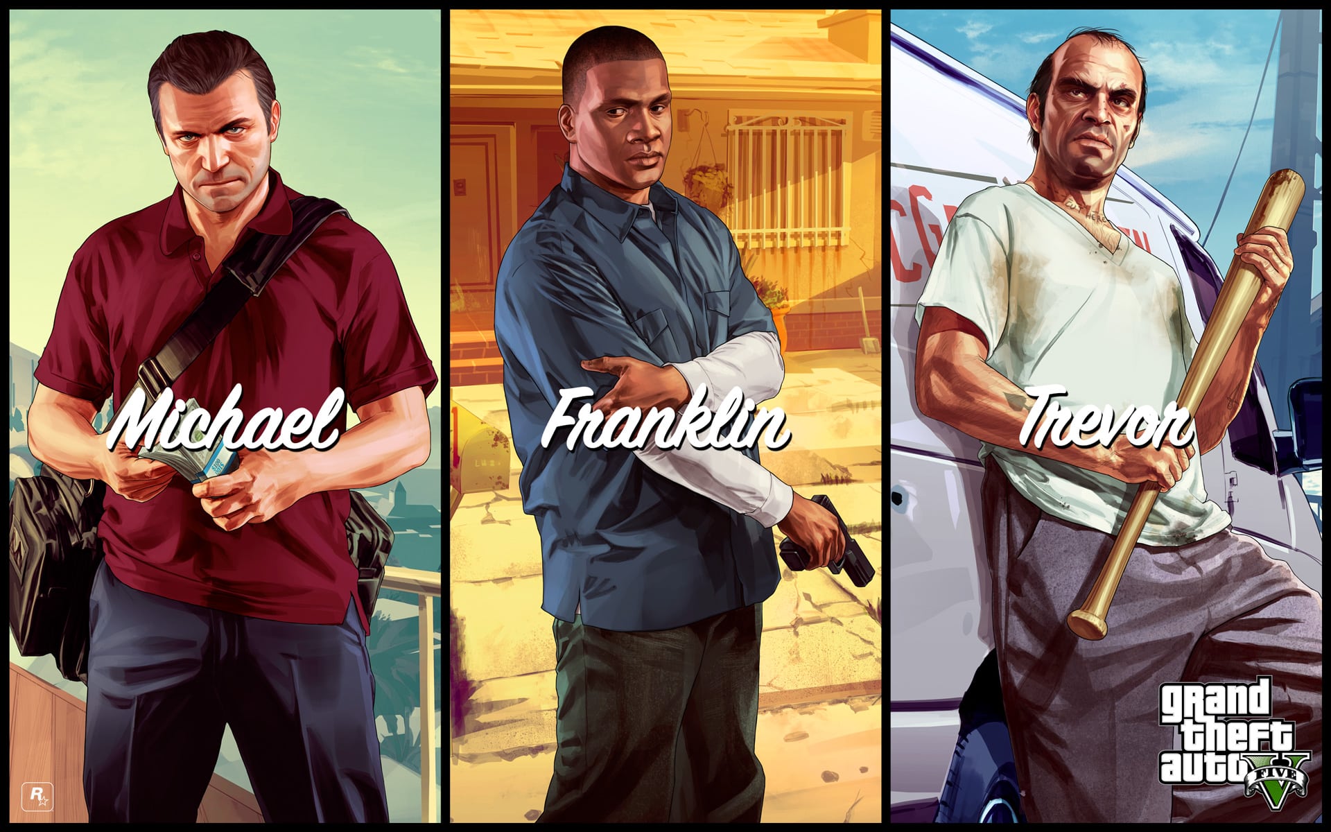 Grand Theft Auto 5 Cast Wallpaper