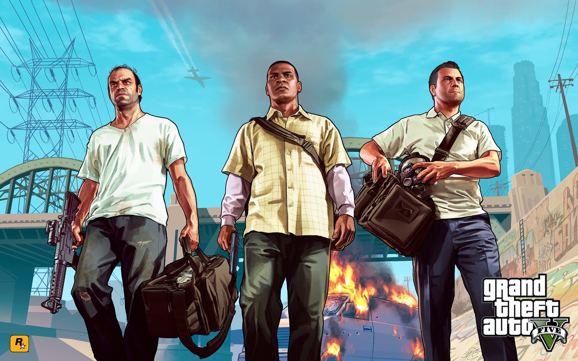 Grand Theft Auto 5 Trevor Franklin Michael Wallpaper