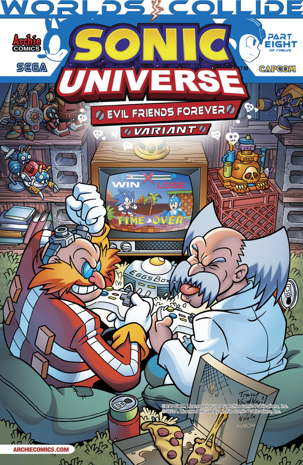 Sonic and Mega Man: When Worlds Collide Eggman and Wily Artwork