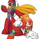 Sonic and Mega Man: When Worlds Collide Proto and Knuckles Artwork