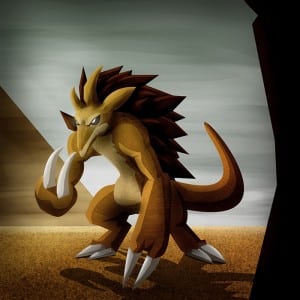 Pokemon 028 Sandslash Artwork